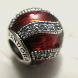 New Pandora Sparkling Red Adornment Christmas Tree Ornament Charm 791991…